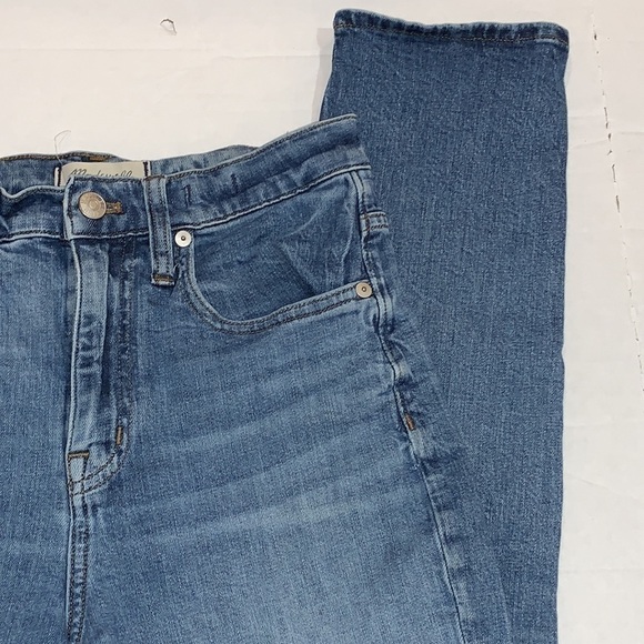 MADEWELL denim the high rise slim boyjean Boyfriend fit distressed jeans size 25 - Picture 5 of 16